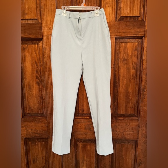 Topshop Mint Green High Rise Work Pant Size 4 Tall - Picture 9 of 11